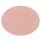 Covor de spalat modern LINDO cerc roz, anti-alunecare, shaggy, cerc 60 cm