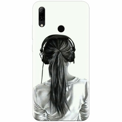 Husa silicon pentru Huawei P Smart 2019, Girl With Headphone foto