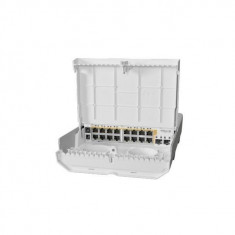 Mikrotik Outdoor Switch, CRS318-16P-2S+OUT, 16 x 10/100/1000, 2 x SFP+, Procesor: 800Mhz, 256 Mb RAM, 802.3af, Temp. de operare: -40C - + 70C,Dimesiun