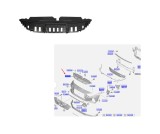 Ornament superior Trager, panou central fata HYUNDAI I20 (BC), 02.2020-, original,