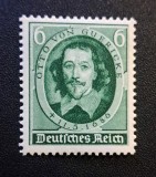 Germania (Deutsches Reich 1936) Timbru Comemorativ "Otto von Guericke 1680&ndash;1936" (6Pf Verde, MINT / Neștampilat) CLK1