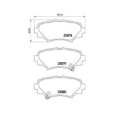 Placute frana Mazda 3 (Bm Bn) 07.13-, 3 Box / Liftback (Bm) 04.15-05.16, 3 Saloon (Bm Bn) 09.13-12.19, Spate, BREMBO