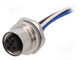 Conector M12 soclu PIN 4 mamă A-DeviceNet CANopen TE Connectivity IP67