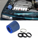 Filtru de aer sport universal de performanta albastru cu 3 inele de adaptor 60-76mm Performance AutoTuning