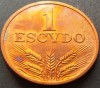 Moneda 1 ESCUDO - PORTUGALIA, anul 1978 *cod 1601 C - UNC patina super, Europa