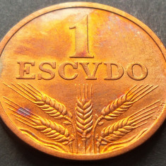 Moneda 1 ESCUDO - PORTUGALIA, anul 1978 *cod 1601 C - UNC patina super