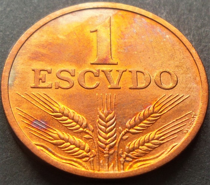 Moneda 1 ESCUDO - PORTUGALIA, anul 1978 *cod 1601 C - UNC patina super