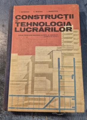 Constructii si tehnologia lucrarilor I. Davidescu Rosoga foto