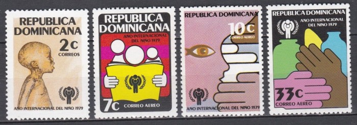 Dominicană 1979 - Anul Internațional al Copilului, Serie + PA, MNH