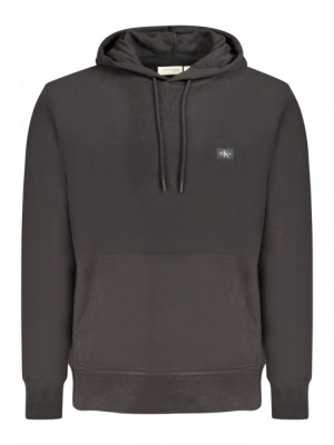 Hanorac barbati, cu logo brodat, Regular fit, negru (Marime: M) foto