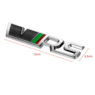 vrs emblema spate argintie auto sport skoda foto