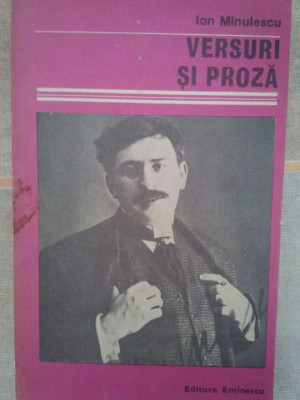 Ion Minulescu - Versuri si proza (1986) foto