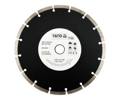 Disc diamantat segmentat HS 230 mm YATO foto