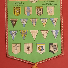 Fanion fotbal - Echipele diviziei "B" de fotbal seria III editia 1981-1982