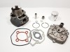 Kit Cilindru Set Motor + Chiuloasa Scuter Piaggio Quartz 49cc 50cc 5 colturi