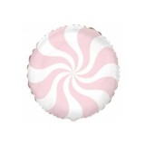 Balon Folie Rotund Candy Pastel Roz Somon 45 cm