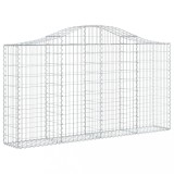 Cumpara ieftin Cos gabion arcuit 200x30x100/120 cm fier galvanizat