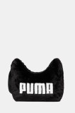 Puma geantă Up Faux Fur culoarea negru, 91869