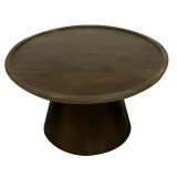 Cumpara ieftin Masuta de cafea Aliki din lemn de mango solid nuc 90x40x cm