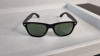 Ochelari de soare Wayfarer - Rama neagra Lentile verzi - Polarizati, Unisex, Protectie UV 100%