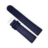 Cumpara ieftin Curea Ceas &bdquo;Deep Navy Comfort&rdquo; C3064 &ndash; Piele Naturală Hipoalergenică, Albastru