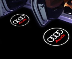 Logo pentru USI marca AUDI set proiector lampa lumini usi holograma AUDI foto