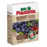 Ingrasamant natural BIO PLANTELLA NUTRIVIT pentru afine, coacaze si plante acidofile, cutie 1 kg, acoperire 14 mp, 52299