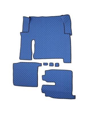 Set Covorase Piele Ecologica Truck Umbrella Pentru Man Seria Tgx 2018-2020, Euro 6, Albastru foto