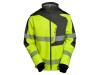 Bluza Softshell VIZWELL Galben-Gri Fluorescent Marime M, Avertizare, Vizibilitate Intensa