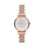 Emporio Armani Gianni T-Bar AR11244, Ceas de Damă cu Rose Gold Brățară Metalică