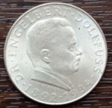 (A106) MONEDA DIN ARGINT AUSTRIA - 2 SCHILLING 1934, MOARTEA ENGELBERT DOLLFUSS, Europa