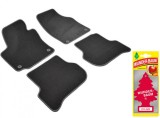 Covorase auto din mocheta Umbrella pentru Volkswagen Golf VI Plus (2008-2014) + Odorizant Auto Bradut Wunder-Baum Zimt Apfel (Mar Si Scortisoara)