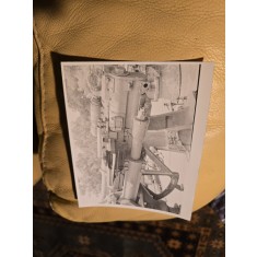 Fotografie cremaliera ridicare teava tun antiaerian naval