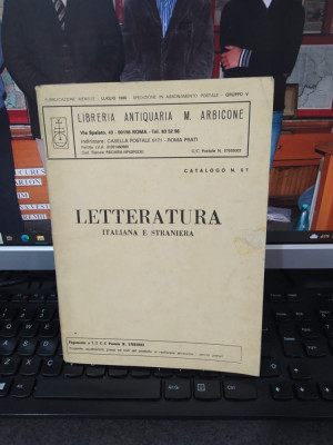 Libreria Antiquaria M. Arbicone, Anticariat, Letteratura..., Roma 1988, 014 foto