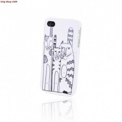 Husa plastic FANCY Samsung Galaxy S5/G900 cu model Cats foto