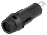 Clema Siguranțe 10A 5x20mm Panou Neagră 250V