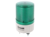 Semnalizator luminos LED QLIGHT S80L-24-G Verde, 24V DC, ABS, IP44, &Oslash;83x148mm
