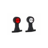 Set 2 Lampi Gabarit Premium 12-36V Fristom, Brat Scurt, Alb/Rosu, Omologare E9, Flexibile, Rezistente