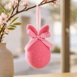 Ou Decorativ de Paste cu Urechi de Iepure, Fucsia, 9 cm, CMCLASS