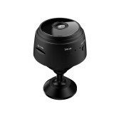 Mini Camera Spion ambrasmart, Suport magnetic, Night-Vision, utlilzare interior si exterior, de inalta definitie, fara fir, WiFi, Negru