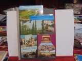 ISRAEL - 5 VEDERI CU POZE DIN NATHANIA, HAIFA, BEER SHEBA, CAESAREA SI BETHLEHEM - CIRCULATE, TIMBRATE -