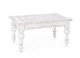Masuta cafea lemn alb vintage Colette 90 cm x 60 cm x 45 h