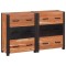 vidaXL Bufet 3 pcs Maro 110 x 30 x 75 cm Lemn masiv de acacia 3321524