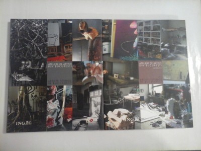 ATELIERE DE ARTISTI DIN BUCURESTI; ARTISTS&amp;#039; STUDIOS IN BUCHAREST; ( 2 VOL ) - ALBUM foto