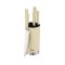 Set cutite 6 piese RETRO Zilan ZLN1610, Suport inclus, Otel inoxidabil 3CR13, Compatibil masina de spalat vase, Crem