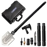 Lopata pliabila DEPOX&reg;, High Class, neagra, 73 cm, otel inoxidabil, geanta transport inclusa