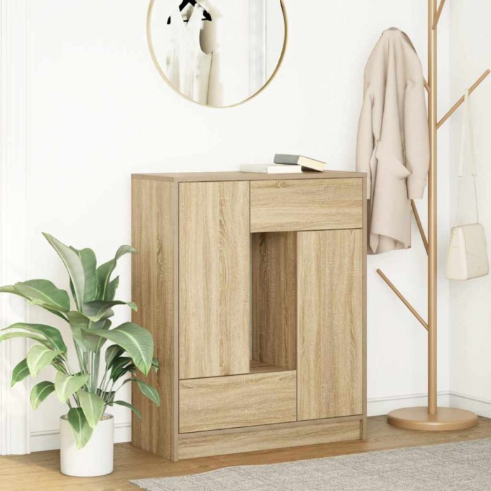 vidaXL Bufetă cu sertare și uși Stejar Sonoma 73x31x90 cm 861852