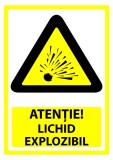 Indicator pentru atentie lichid exploziv