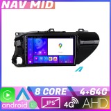 Navigatie Toyota Hilux 2016 Android 12, 4GB RAM, 64GB, CarPlay, 4G