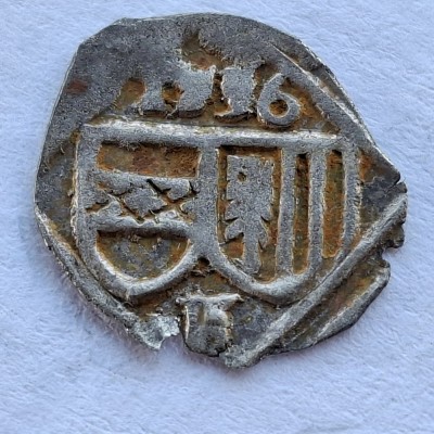 Austria 1 pfenning 1536 Linz argint Ferdinand I foto
